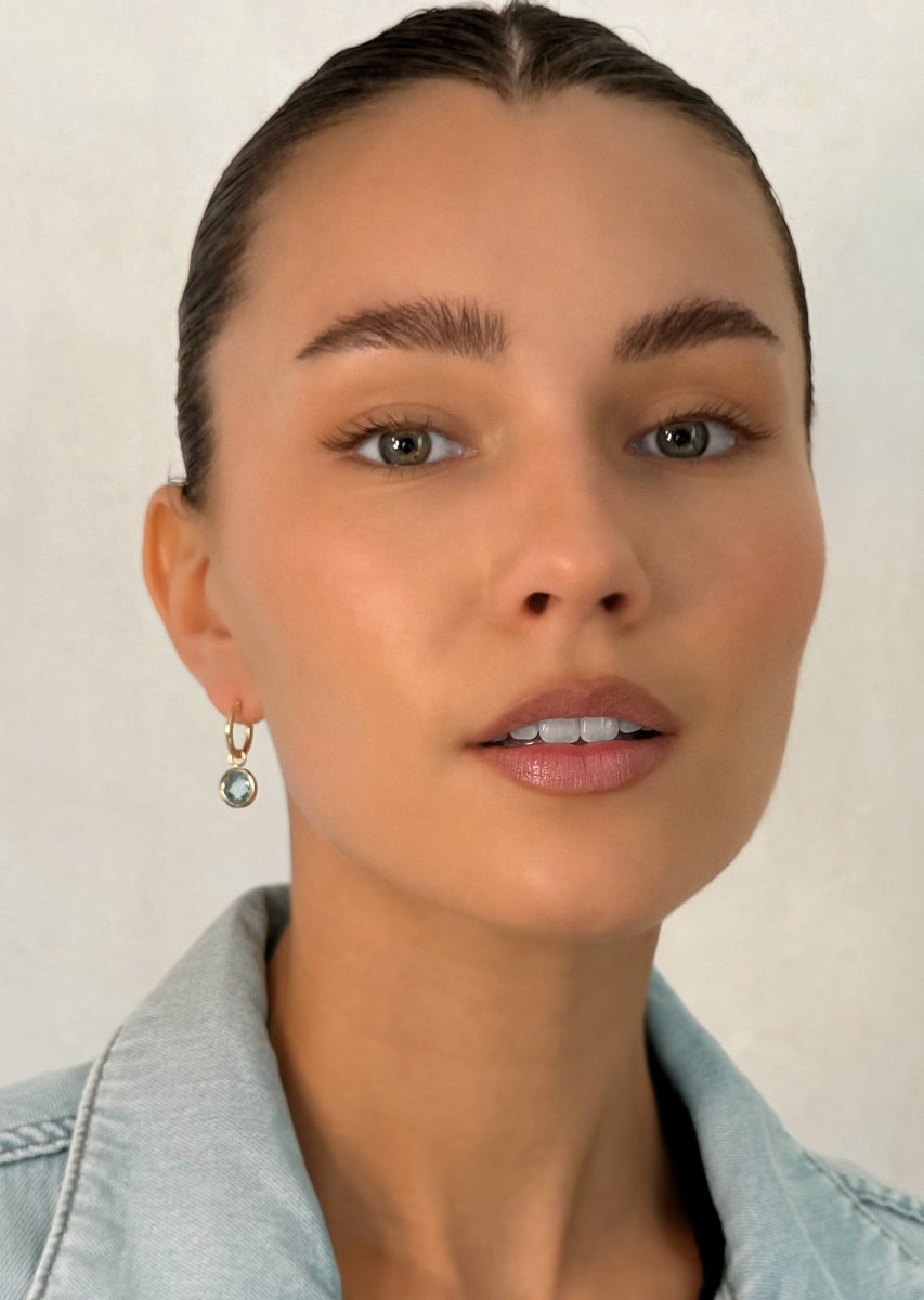 Himmelblauer Topas Charm